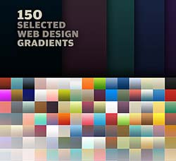 150个网页常用的PS渐变：150 Web Design Gradients